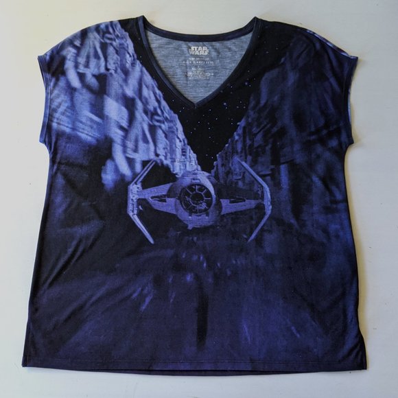 Rock & Republic Star Wars Tie-Fighter Tee - Size Large - Picture 2 of 6